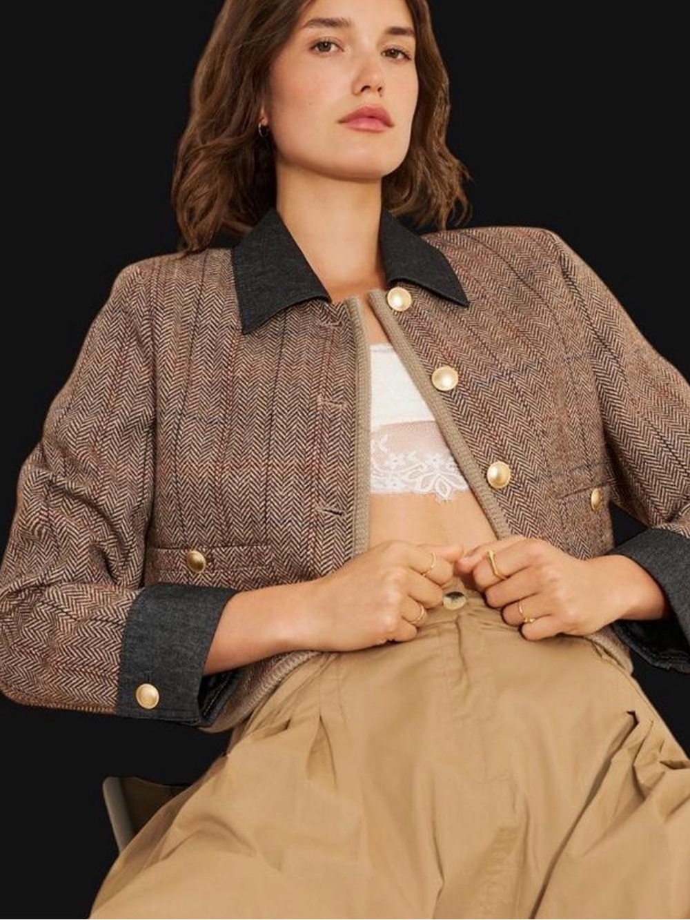 NWOT | Unbranded Shrunken Heritage Jacket Size M